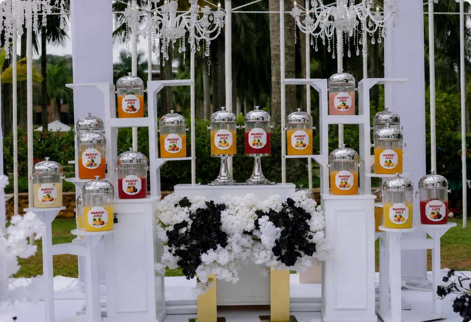 Maripat juice and event setup